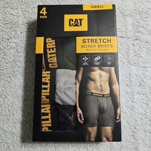 CAT Caterpillar Underwear Boxer Brief  pack  Of 4 Small New Small